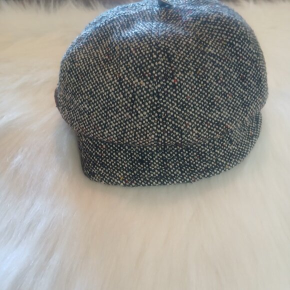 Scala Pronto Hat Cabbie Button Plaid-Lined Newsboy Cap One Size - Picture 1 of 6